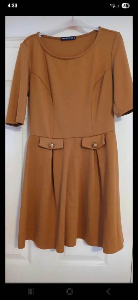 Womens winter formal,work brown dress size 12