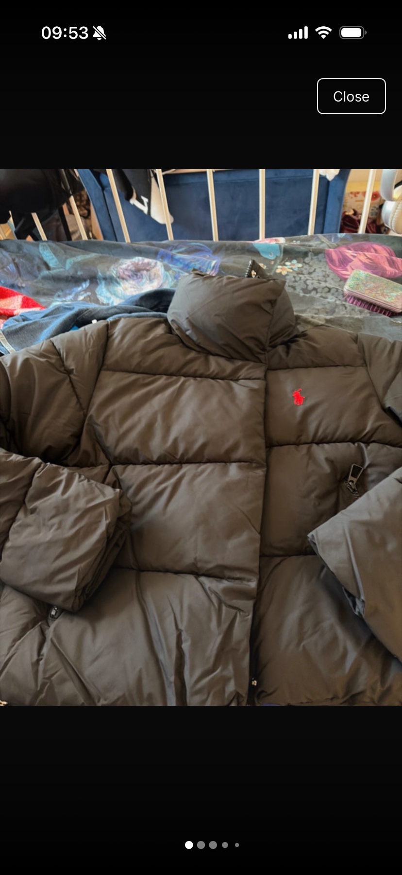 Brand New Short Ralph Lauren Puffa jacket size L