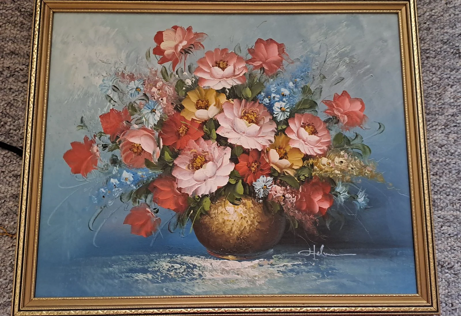 Floral still life oil painting