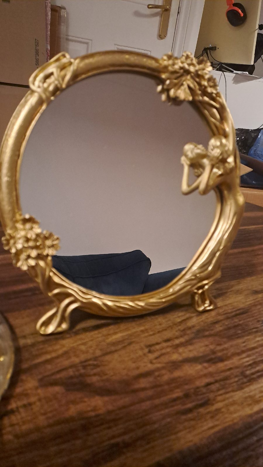 Art nouveau style mirror table top