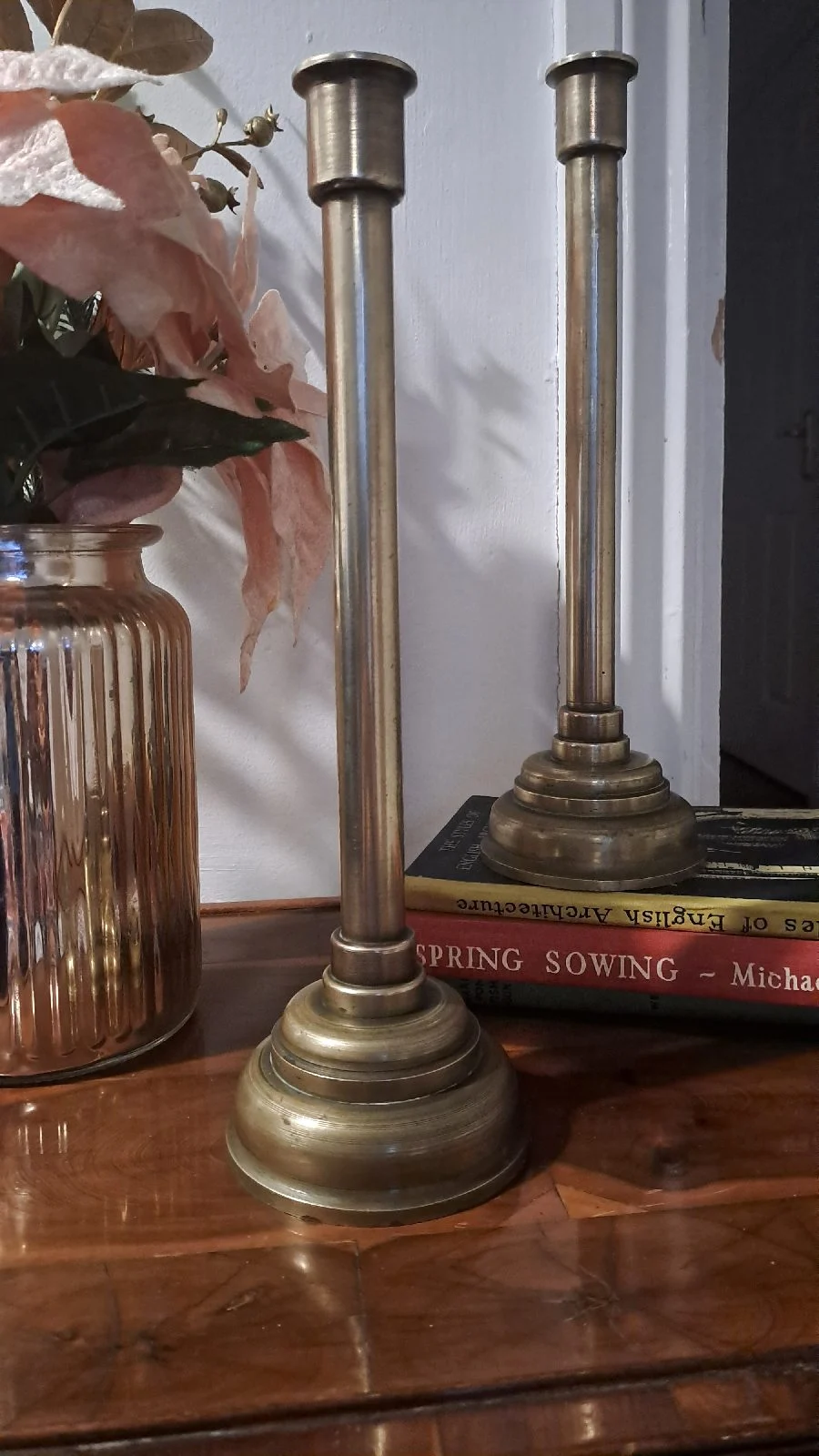 Vintage coulmn candle holder
