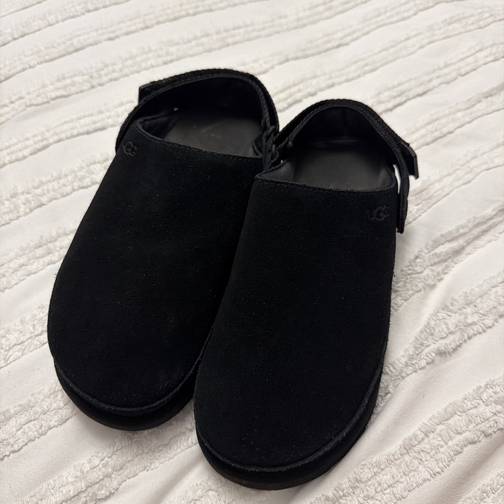 Black Ugg clogs