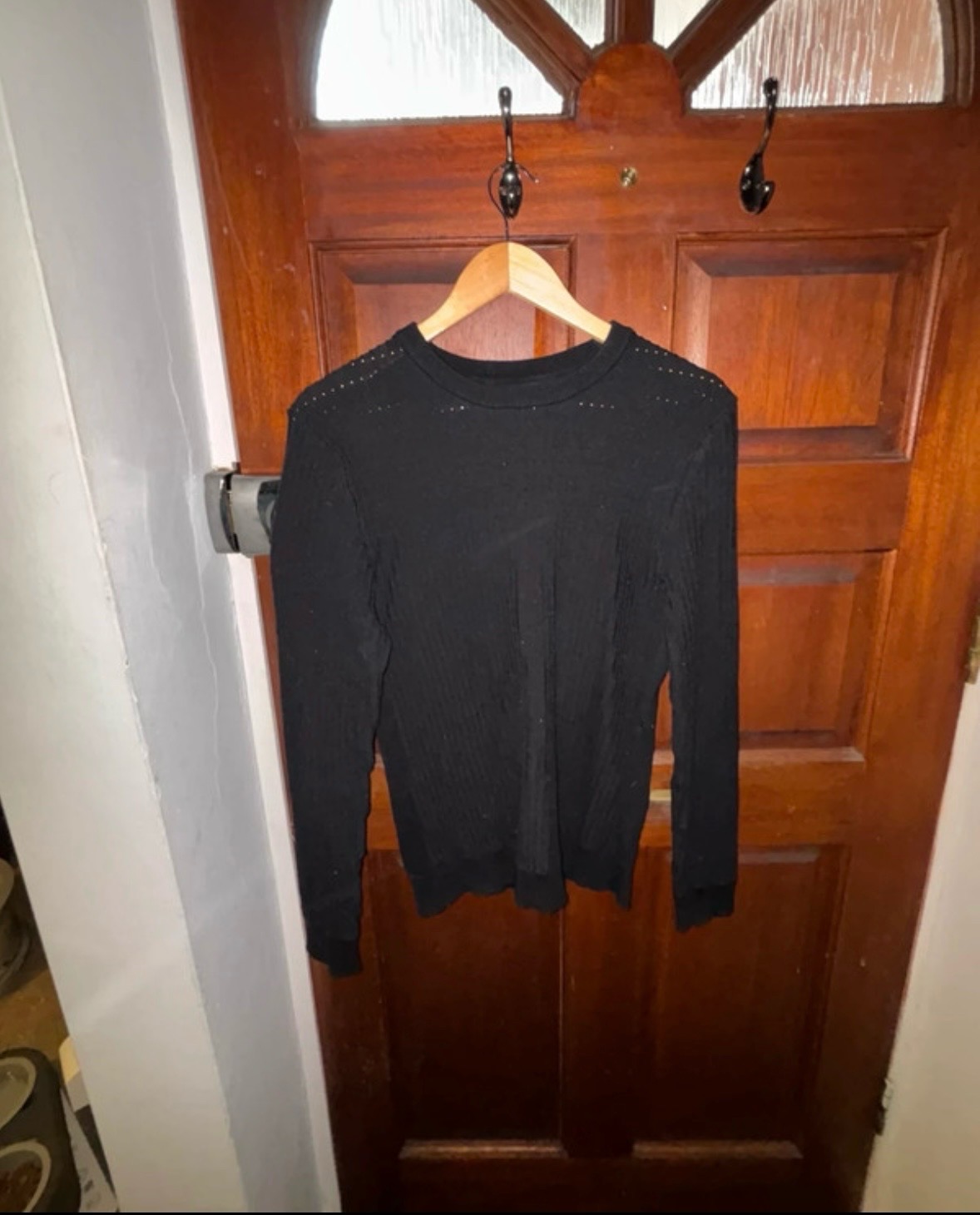 River Island Black Ribbed Jumper