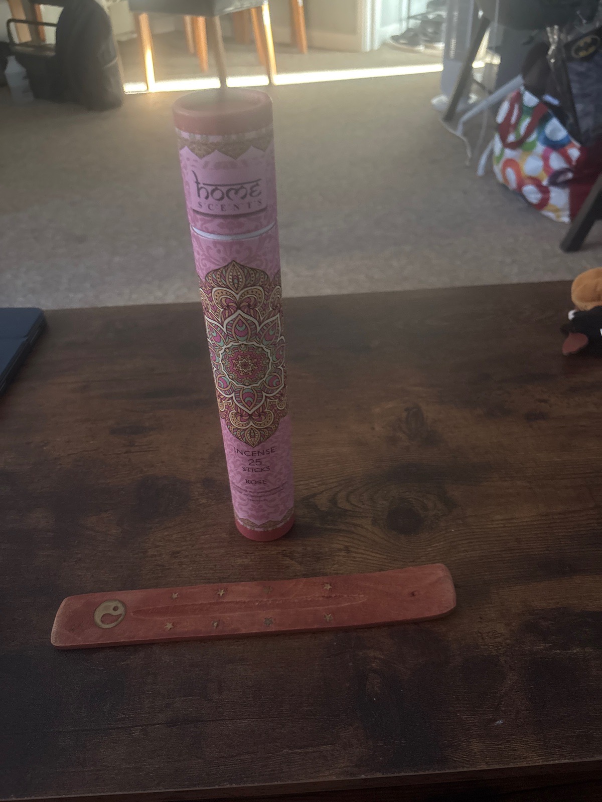 Incense sticks and holder