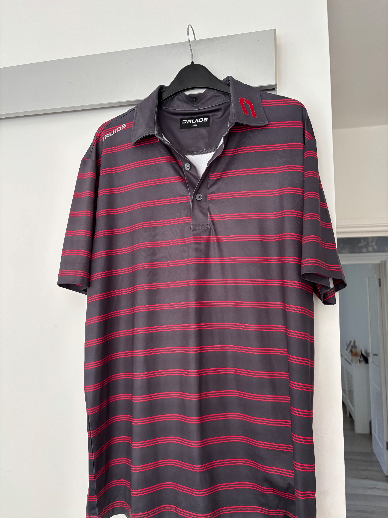 Men’s Druids golf polo top L