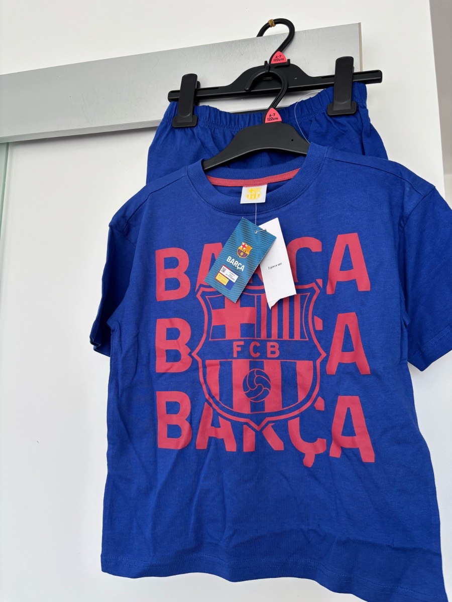 Boys NWT Barcelona PJs  6/7 years