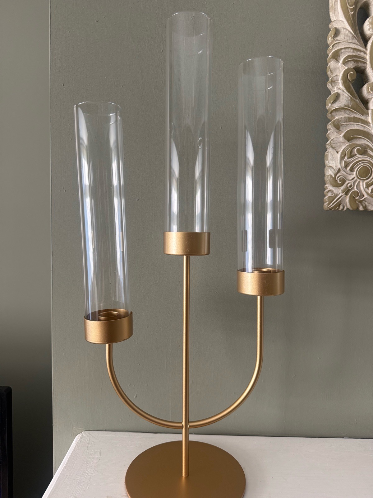 Sziqiqi Gold Candelabra Candle Holders