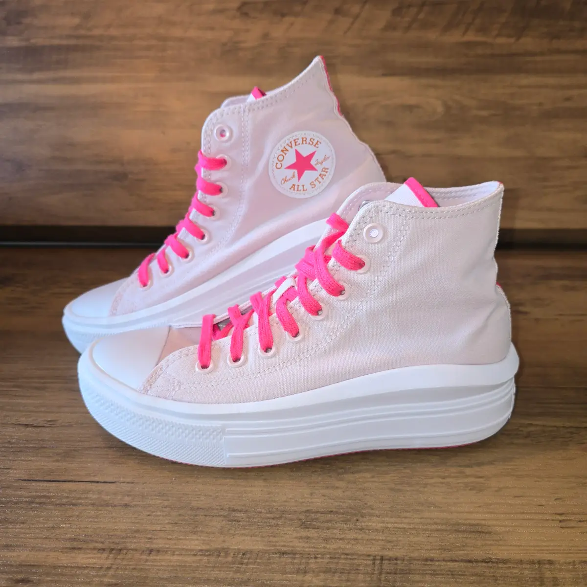 Converse All Star Move Trainers UK Size 7 Pink