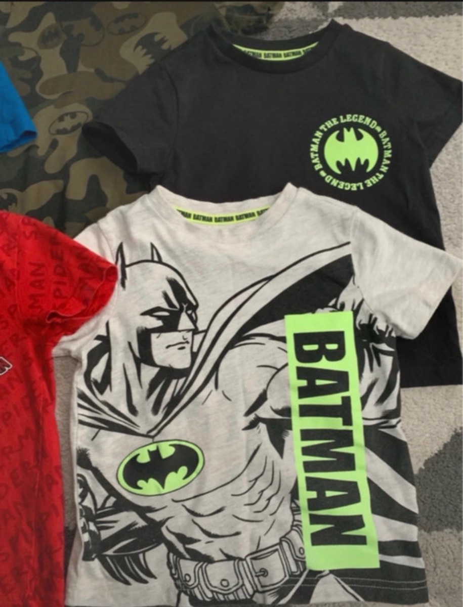 Boys Spider-Man & Batman T-shirts x5