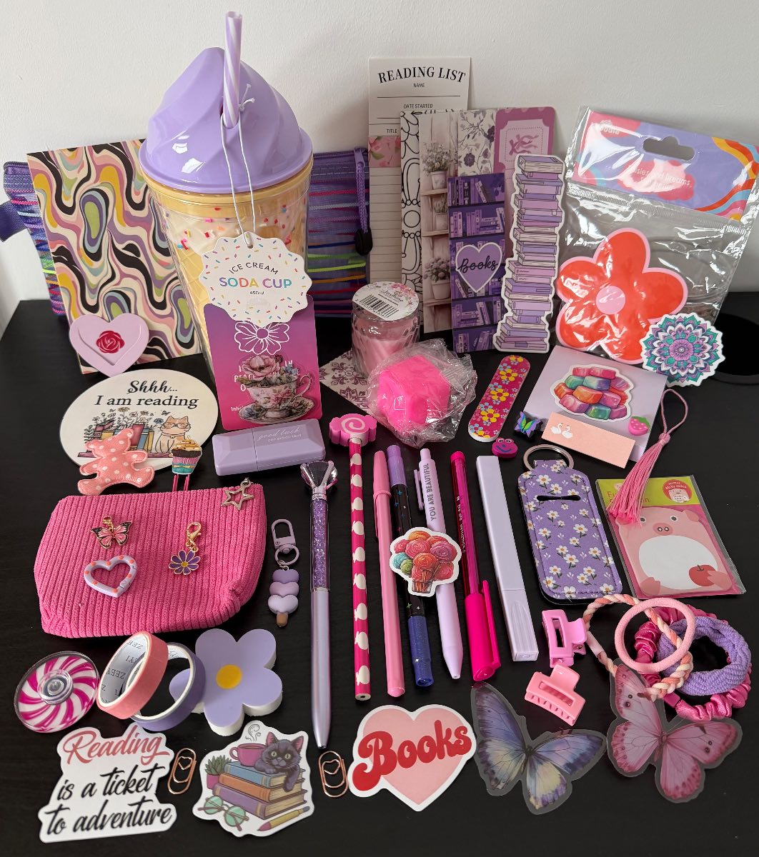 Pink & Lilac Bookish Bundle - Large