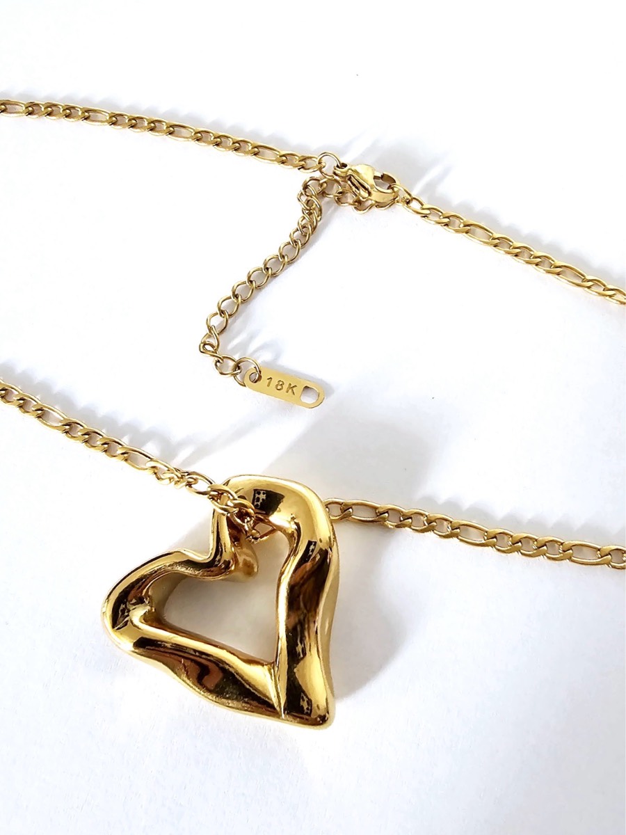 18k Gold plated heart Necklace