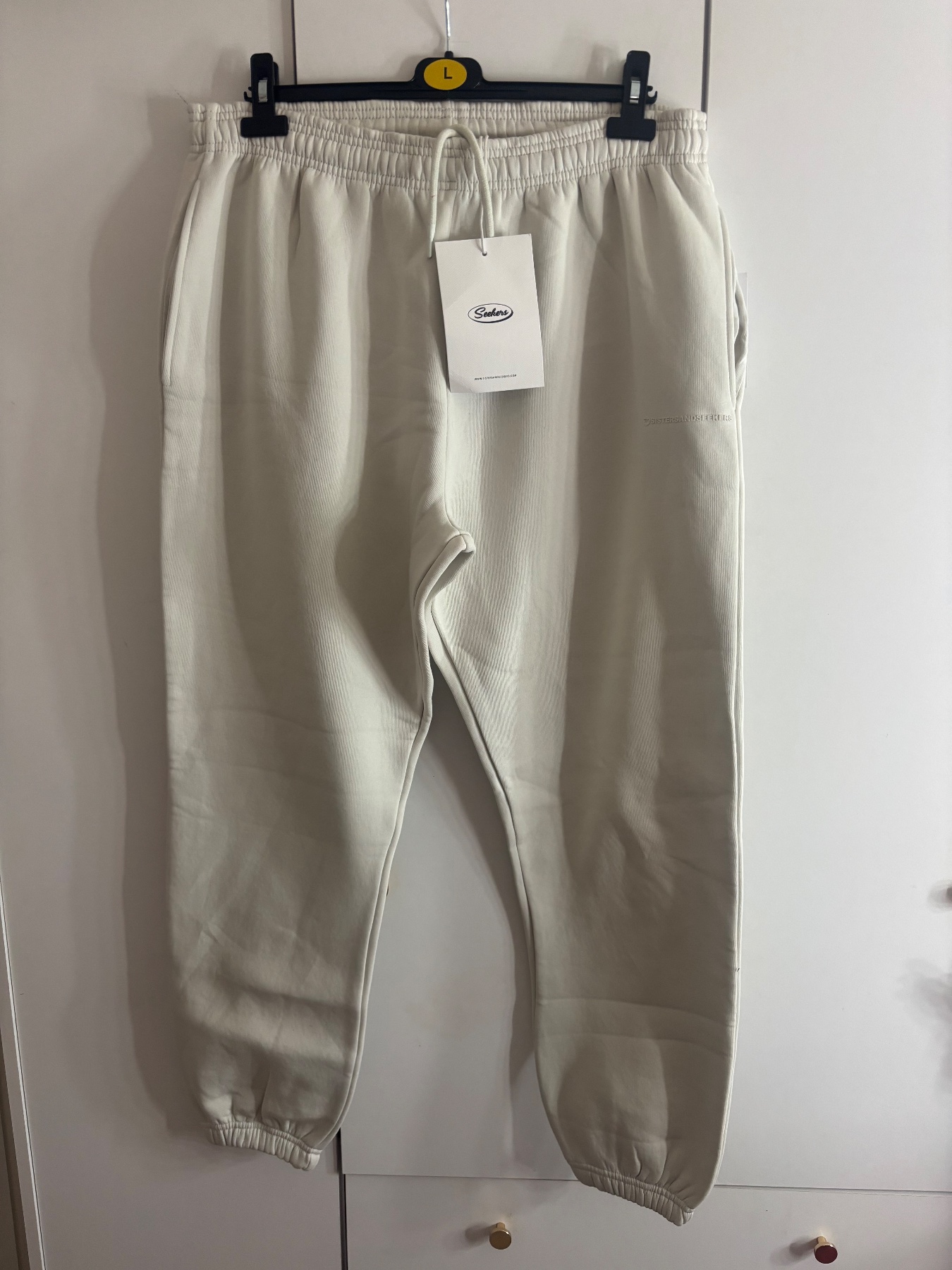 Cream Sisters & Seekers Cuffed Joggers