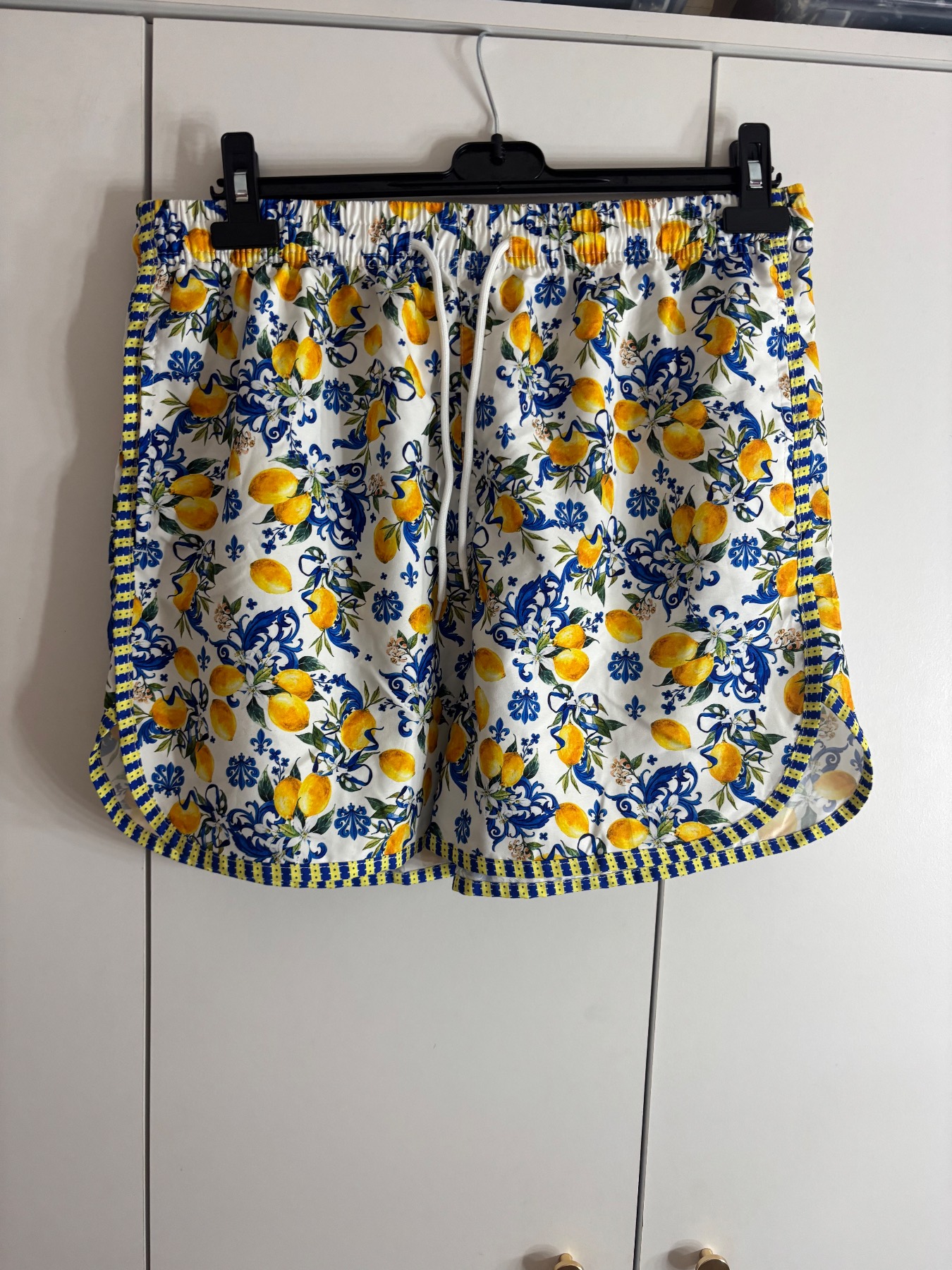 Lemon Patterned Swim Shorts Shein Size XL Brand New