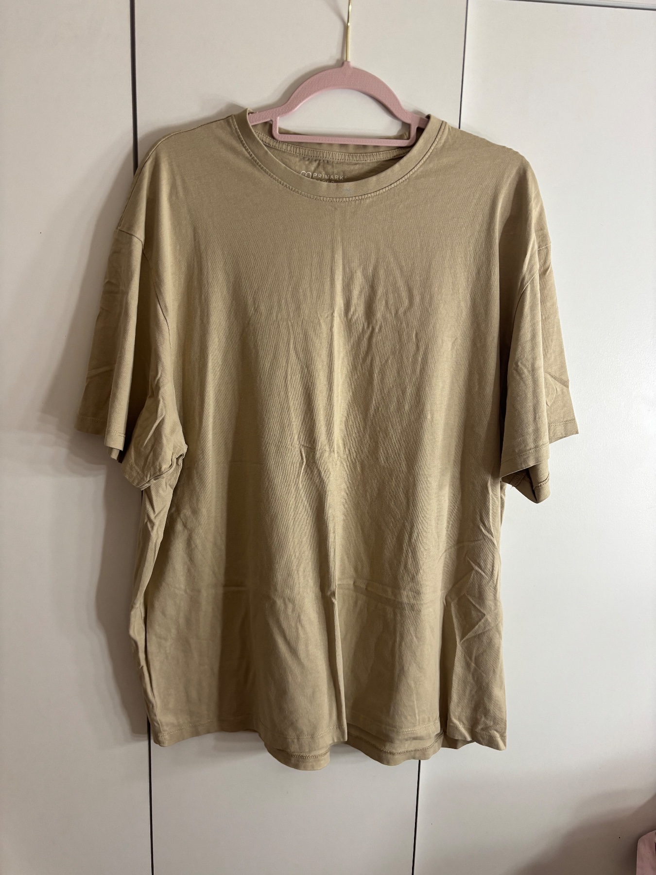 Primark Men's Relaxed Fit T-Shirt Size 2XL Beige
