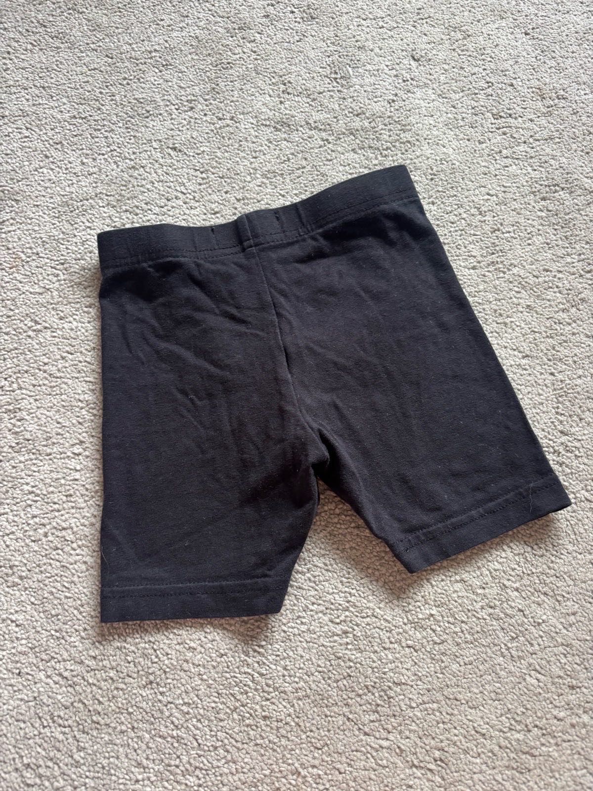 Girls Black Basic Cycling Style Shorts Size 18-24 Months