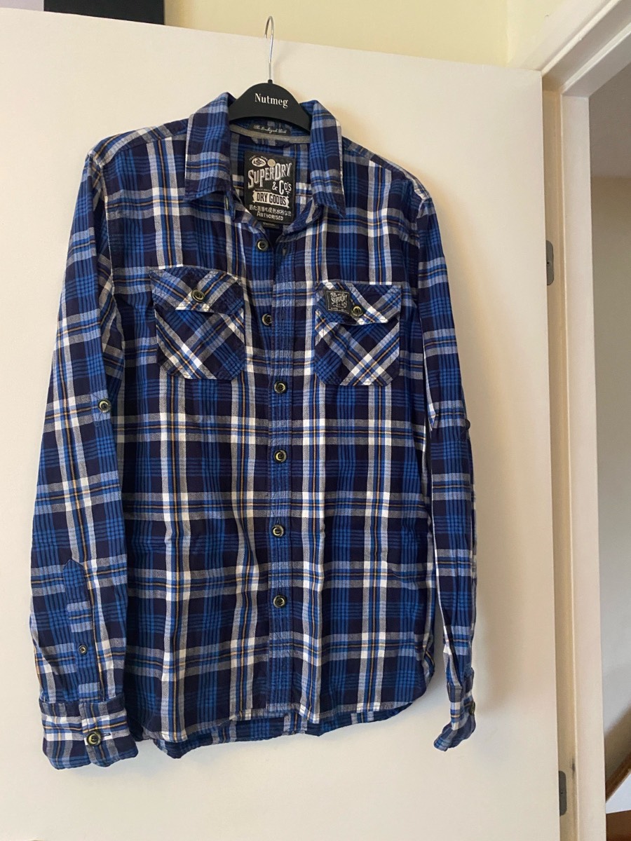 Superdry small lumberjack shirt (92 BV)