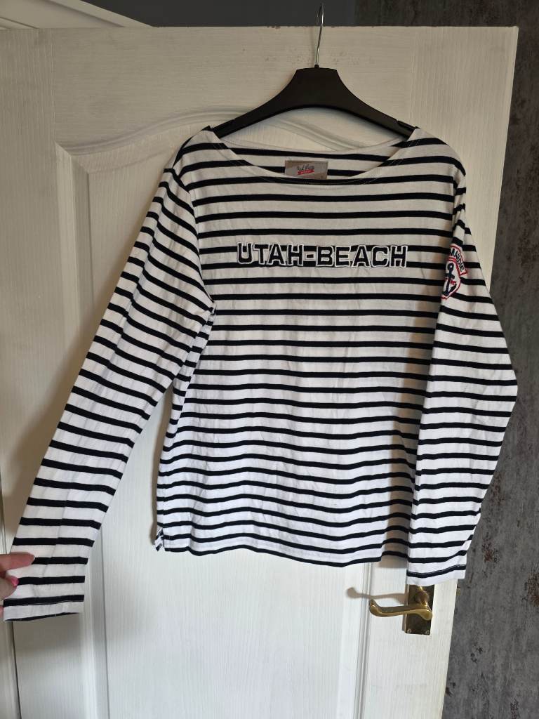 Paul Lucas Striped Top Size Medium Unisex Utah Beach