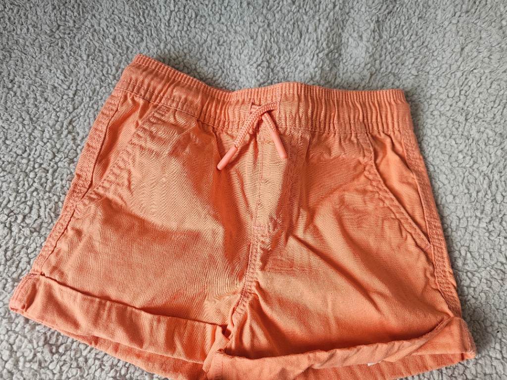 Boys Bright Coral Shorts Size 2-3 Years