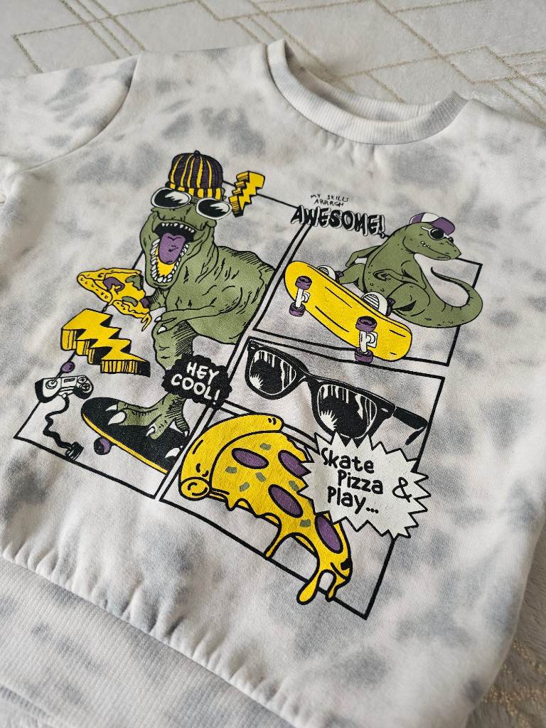 Boys Dinosaur Jumper 3-4 Years