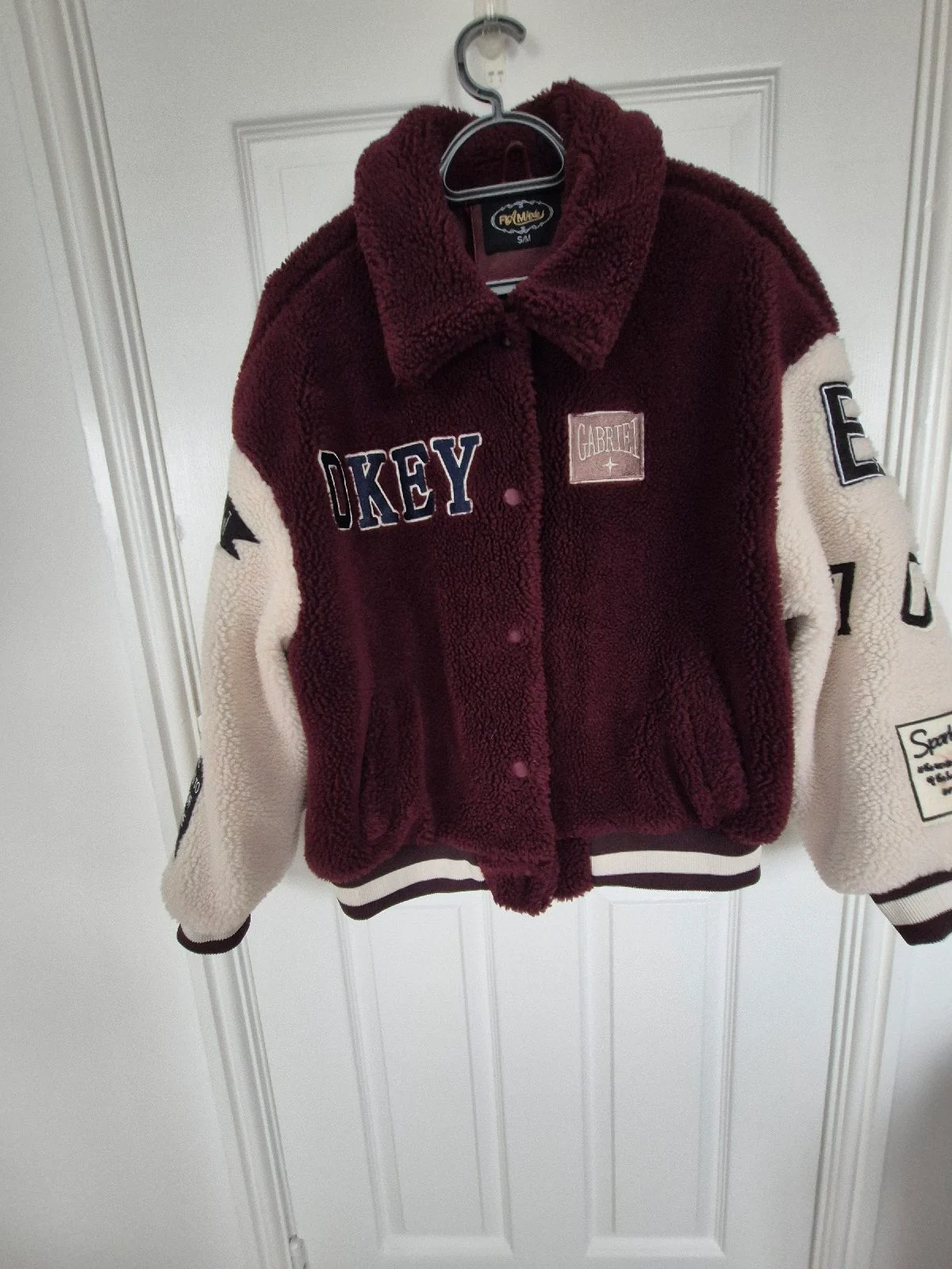 Teddy fleece bomber jacket s/m