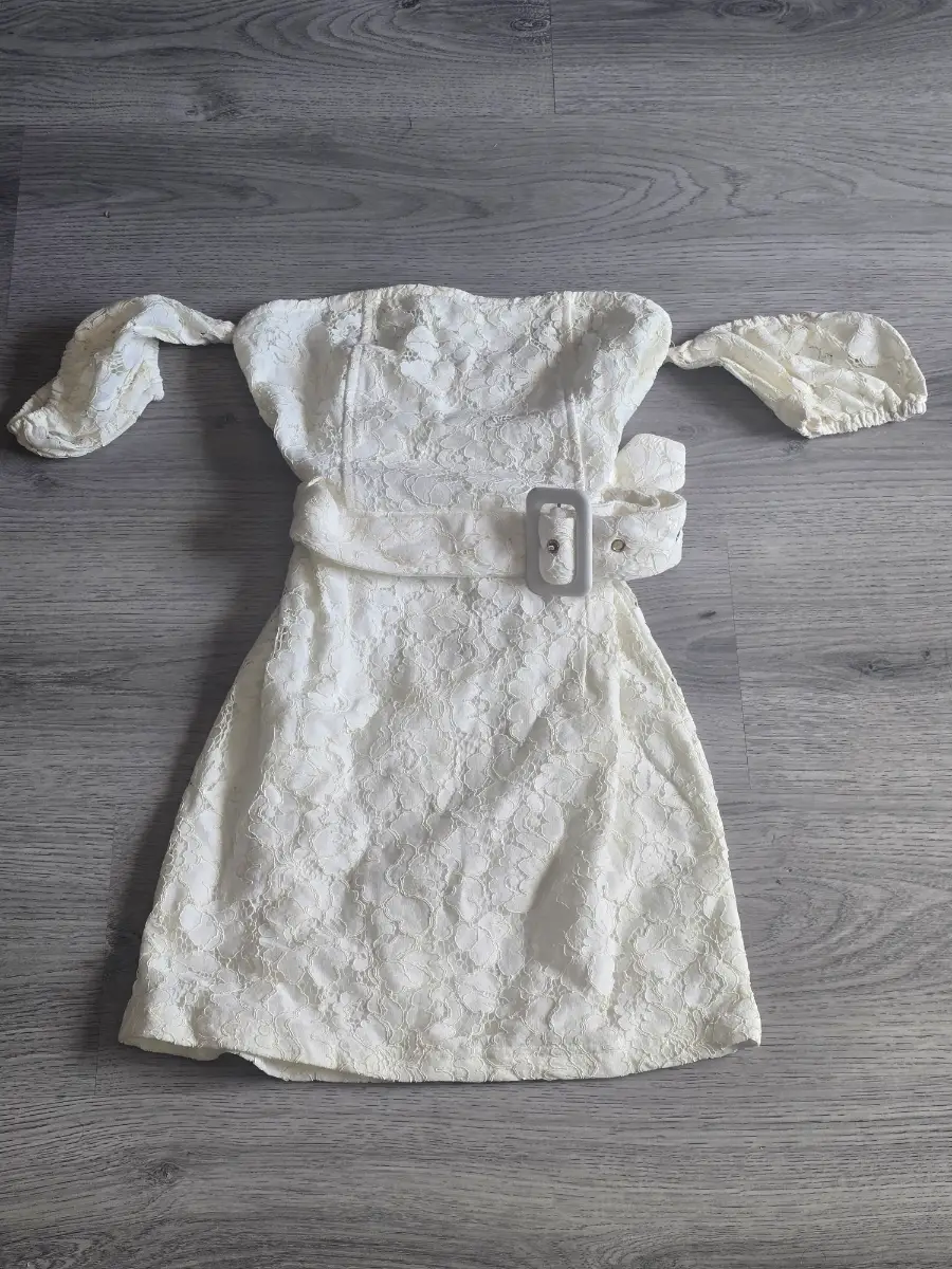 White Off The Shoulder Floral Lace Bardot Mini Dress