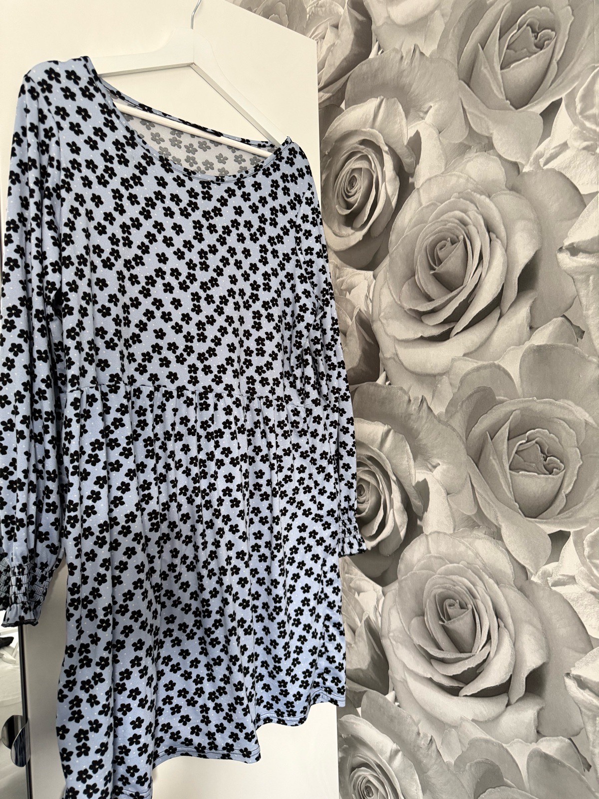 Women Blue Floral Dress Size Onesize (6-16)