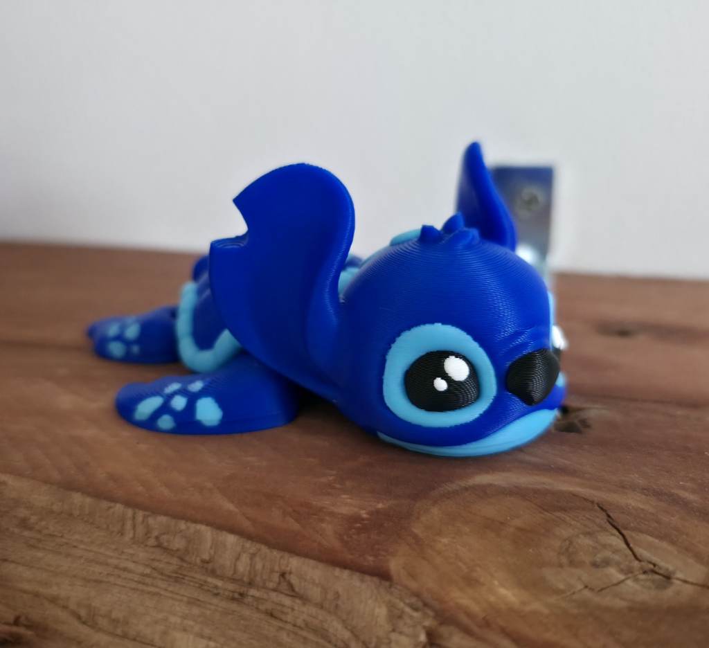 lovely 3D printed stitch fidget toy