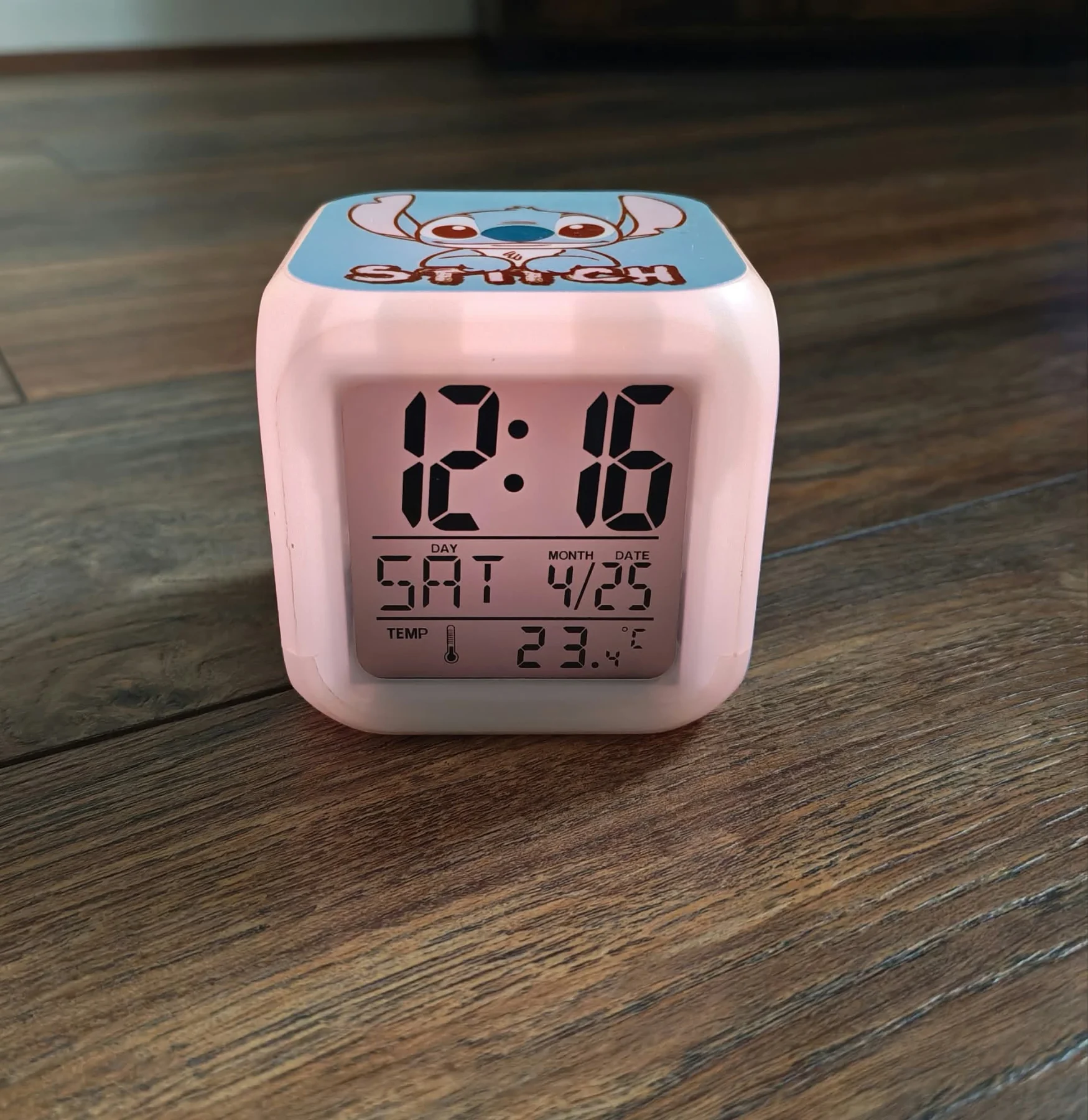 Disney Lilo & Stitch Alarm Clock Digital Clock with Temperature