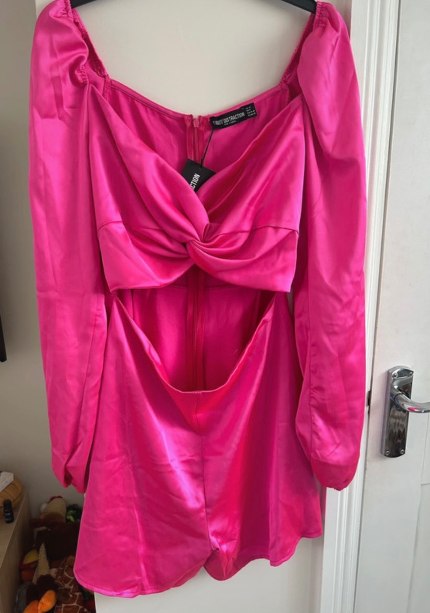 Playsuit with cut out top