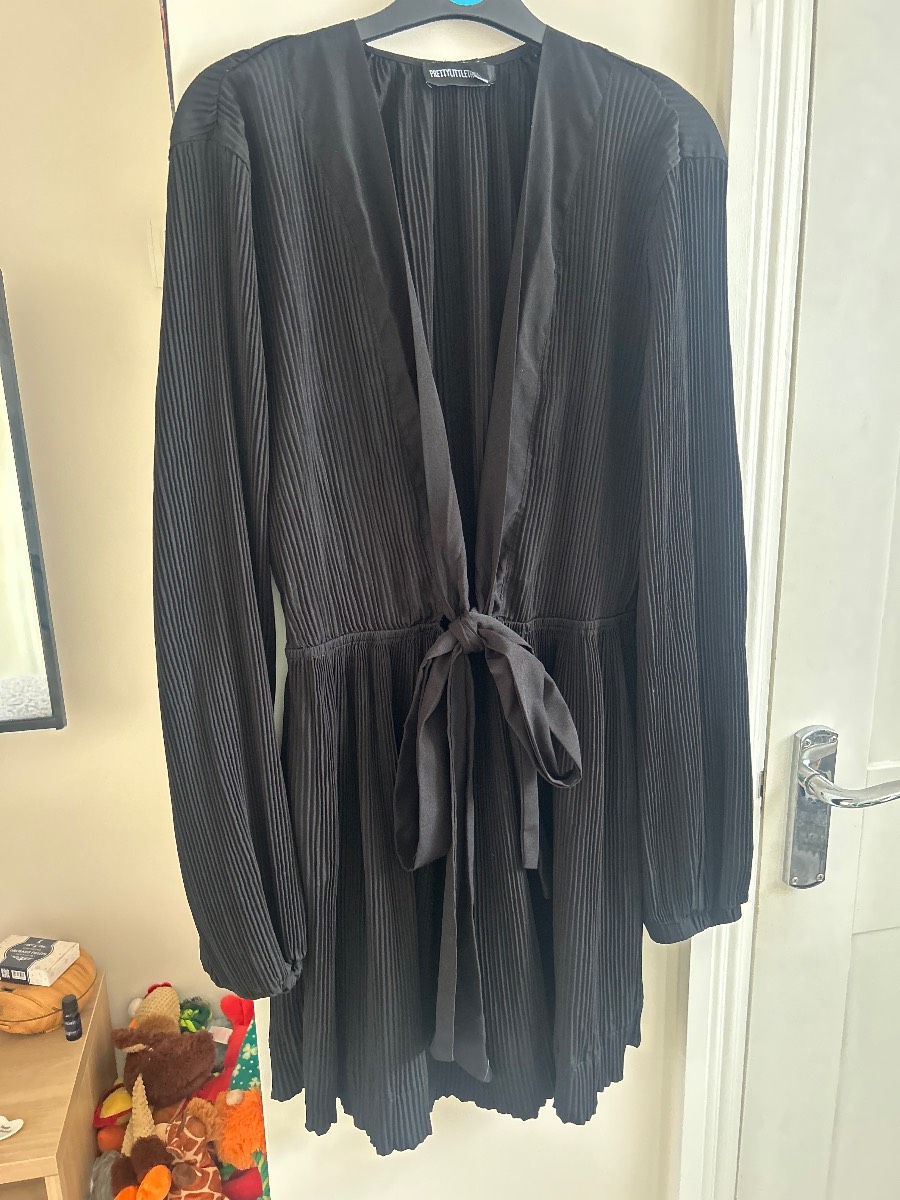 Black Plisse Dress