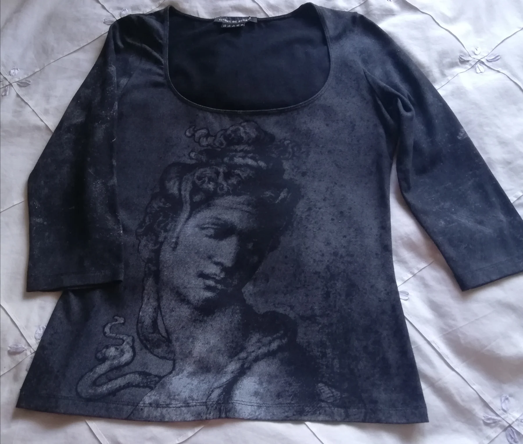Vintage Isabel de Pedro Michelangelo "Cleopatra" Graphic Top
