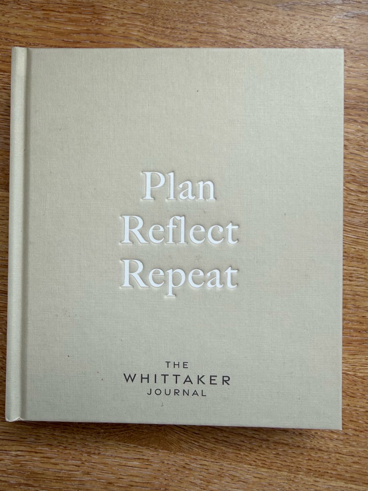 The Whittaker Journal - Plan, Reflect, Repeat