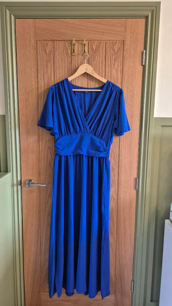 Cobalt split dress
