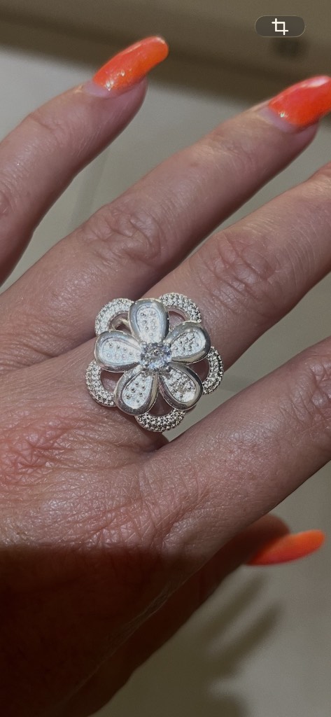 Sterling Silver flower Ring