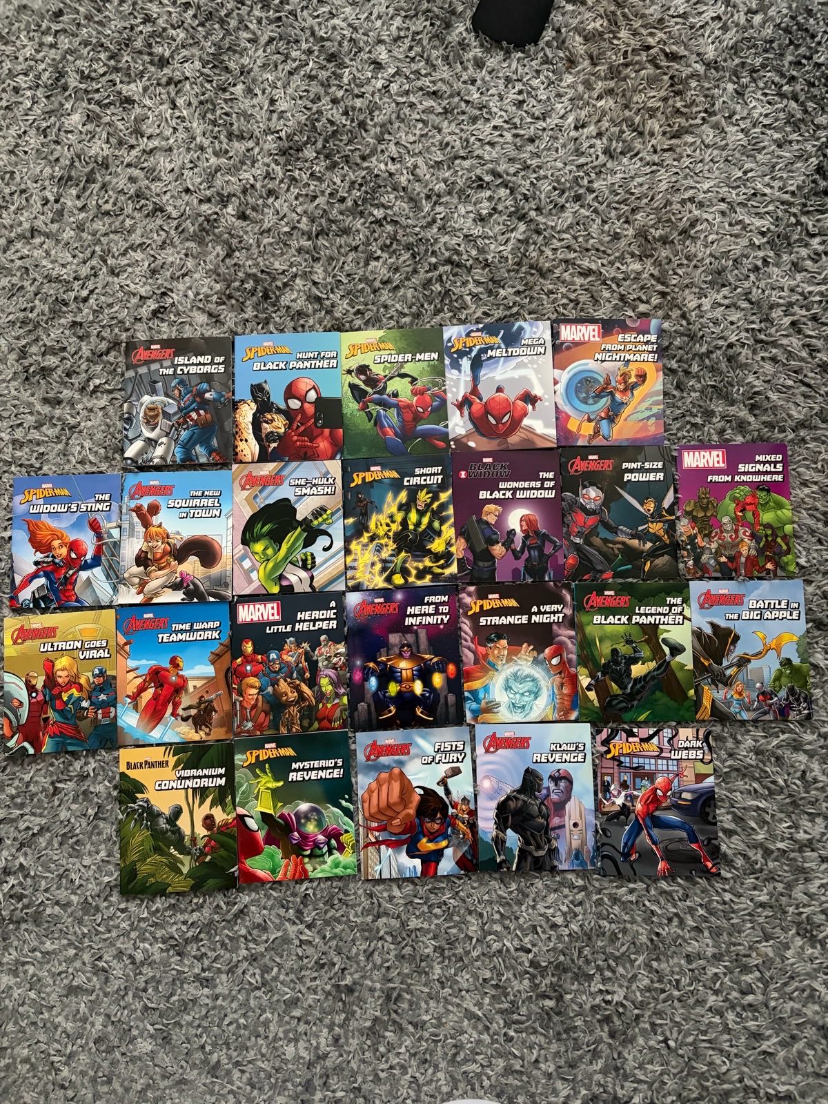 Marvel Avengers & Spider-Man Mini Books Bundle – 24 Books