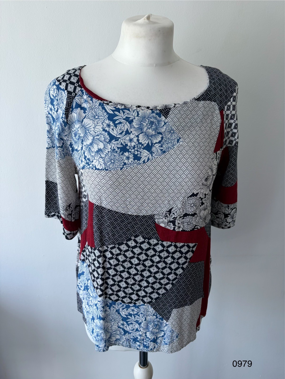 White Stuff Patchwork Print Top – UK 10