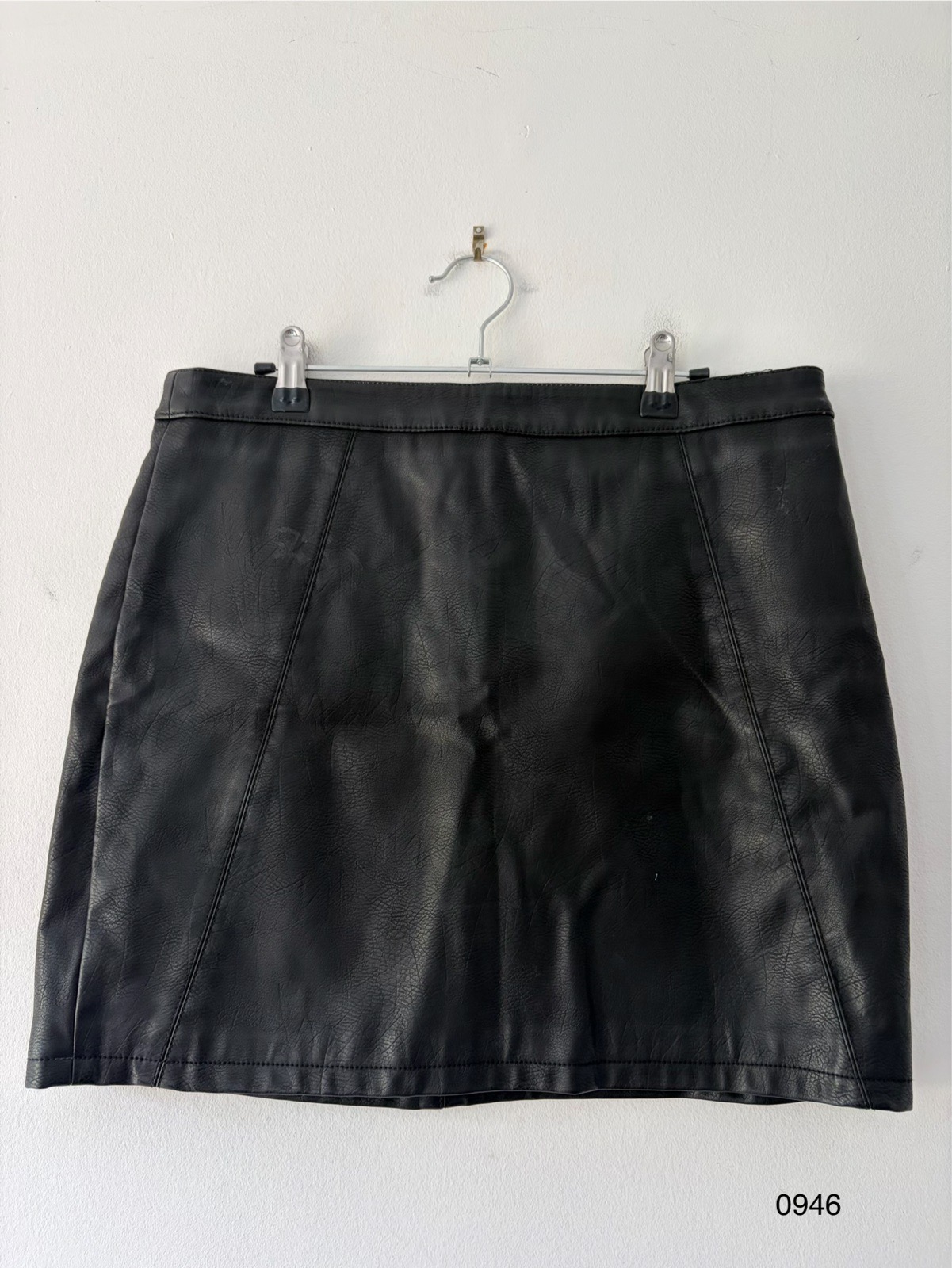 Dorothy Perkins Black Faux Leather Mini Skirt – UK 12