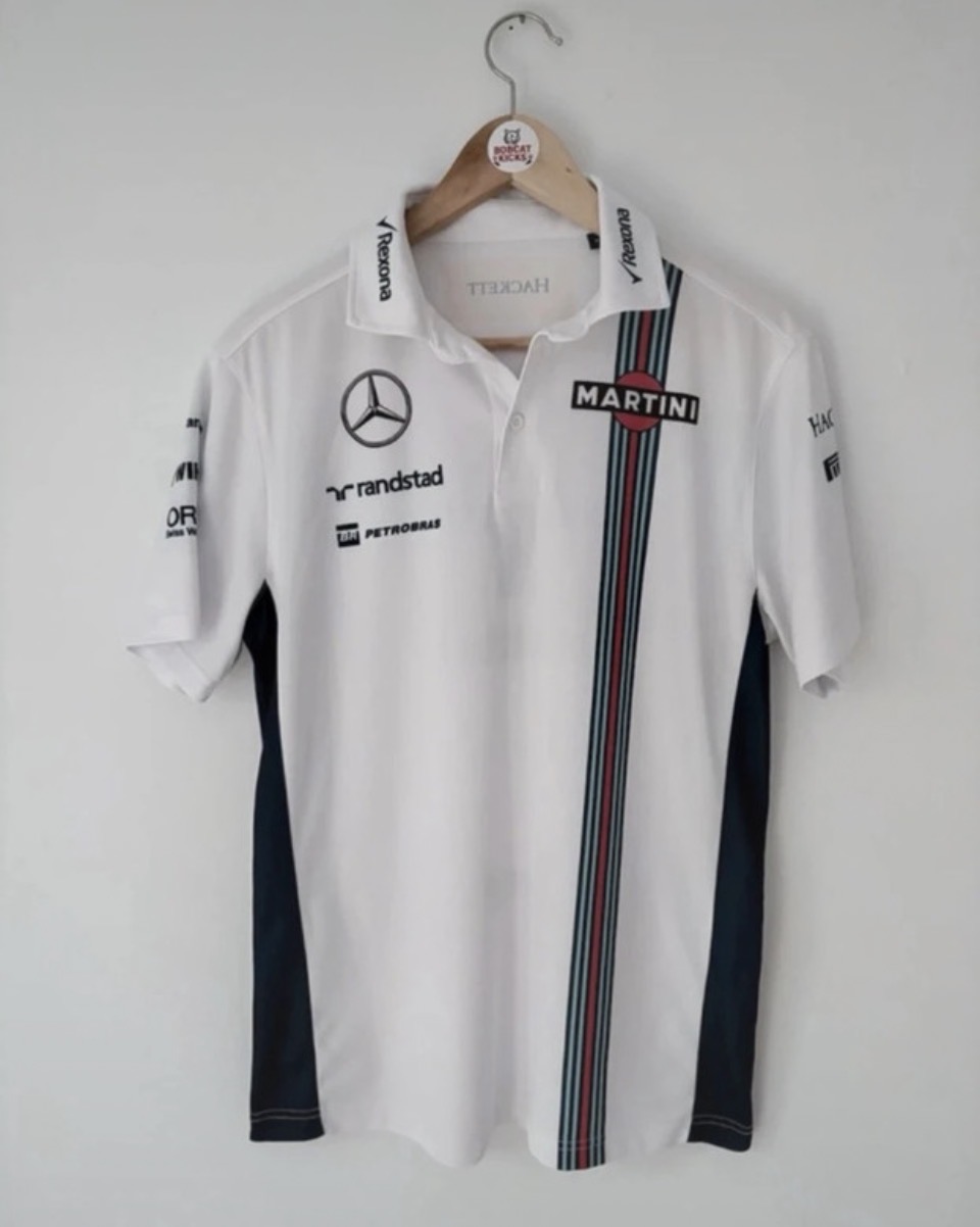 Williams Martini Racing F1 Hackett London polo shirt Size M Excellent
