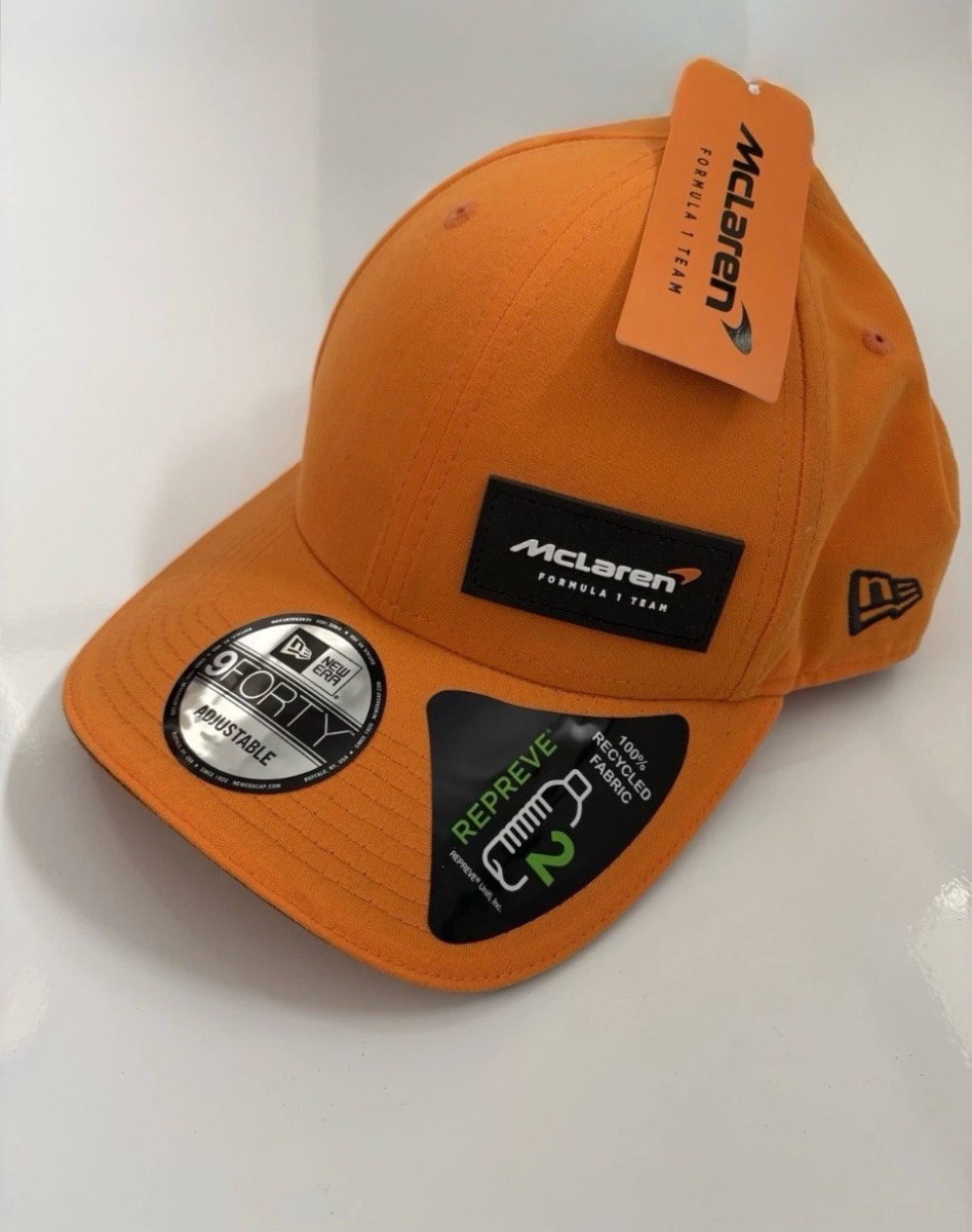New Era McLaren Racing Repreve 9FORTY Cap One Size Brand New with Tags