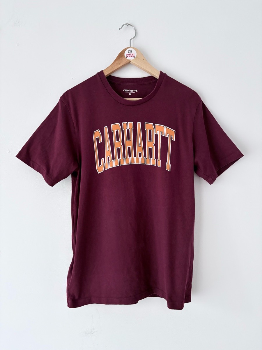 Carhartt WIP Division T-Shirt Crimson Size Medium Excellent Condition
