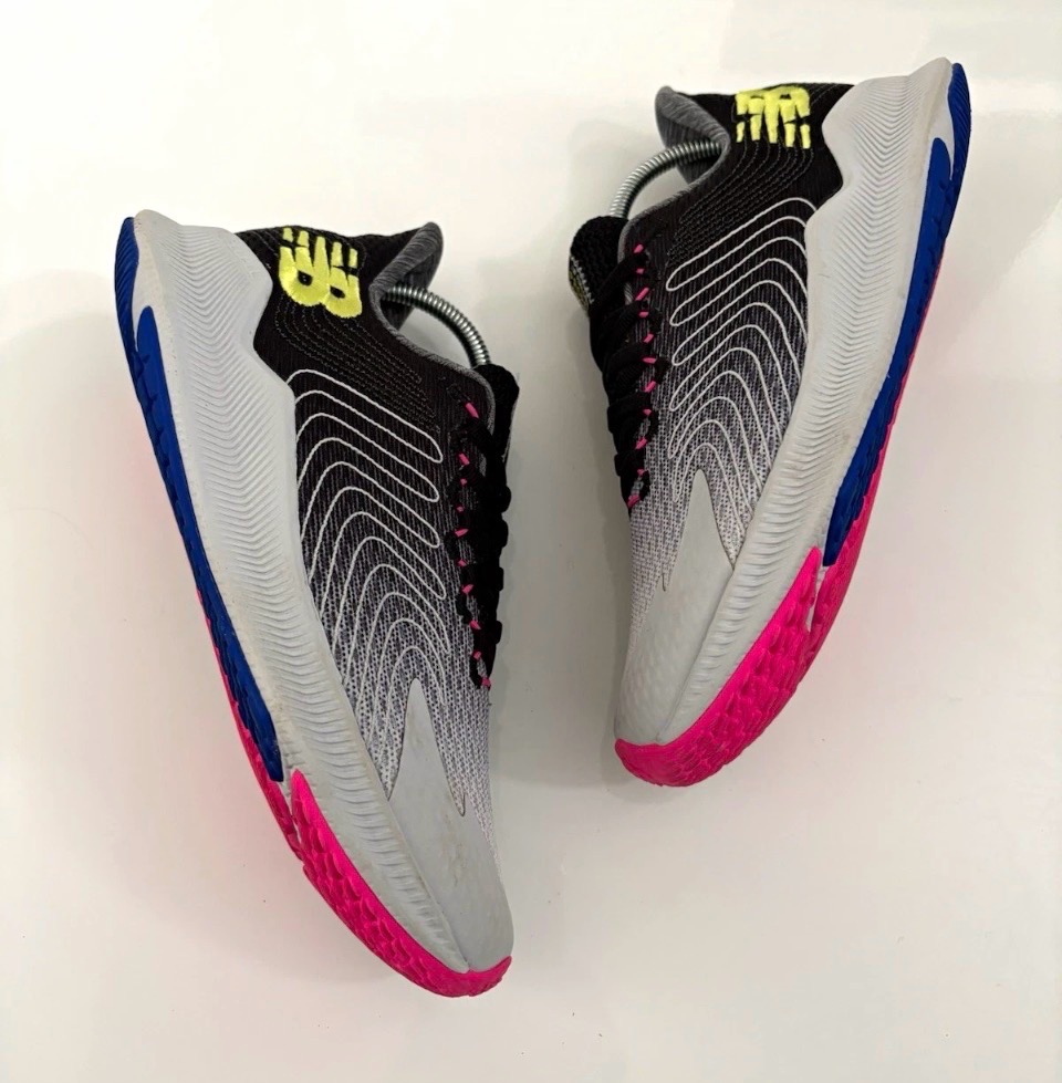 New Balance FuelCell Propel V1 Trainers Grey/Black Pink/Blue UK 5.5 Excellent Condition