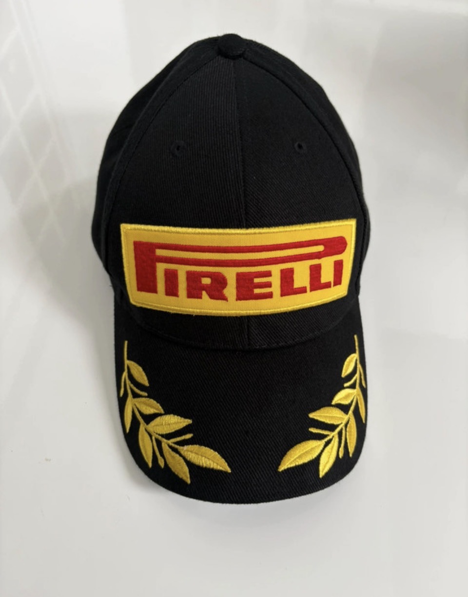 Pirelli Podium Offical Baseball Cap Black Adjustable Excellent Condition