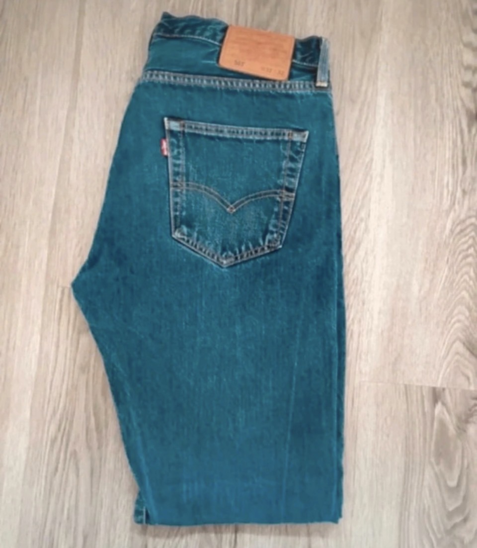 Levi's 501 Premium Original Riveted Blue Mens Jeans W32 L32 Excellent Condition