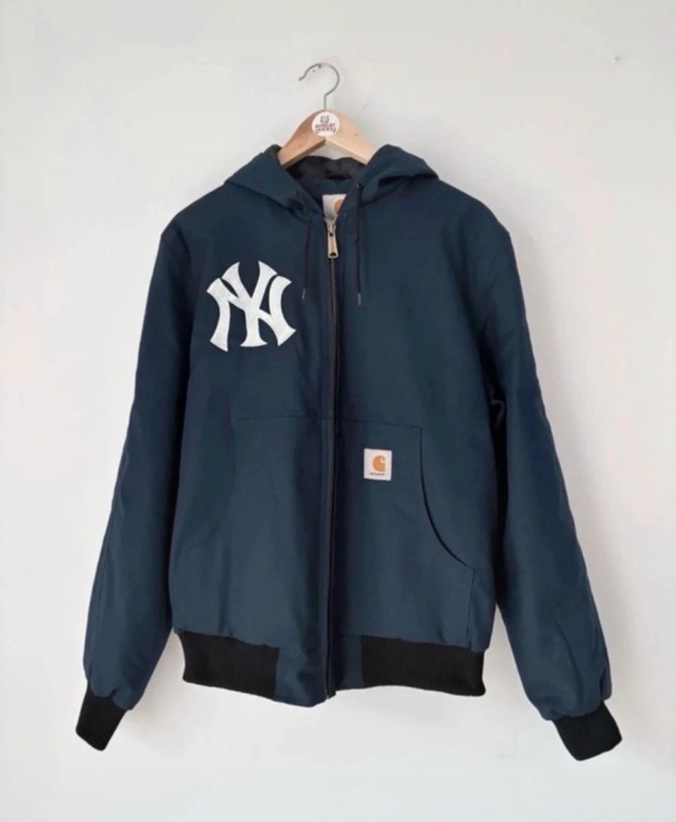 Carhartt × New York Yankees reworked jacket Navy Medium Excellent Condition