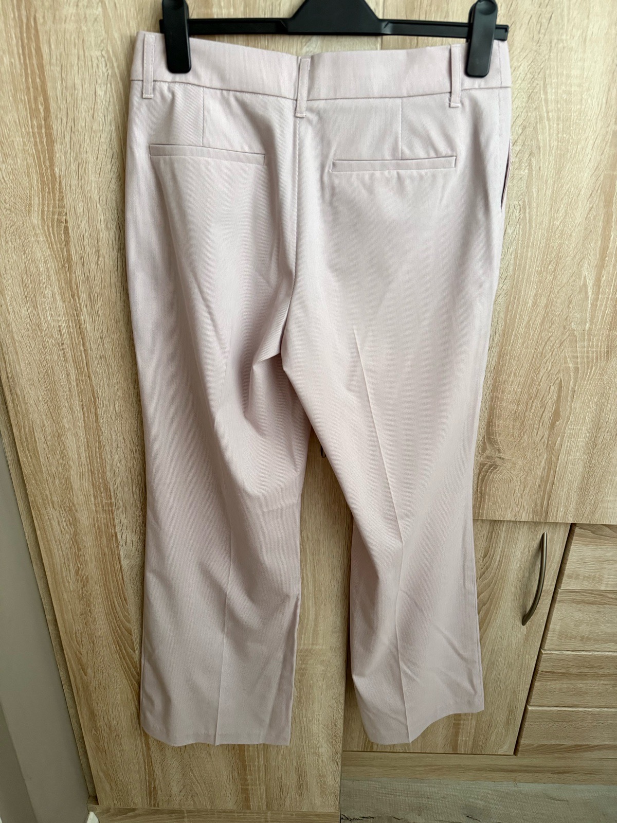 Zara pinstripe straight leg trouser / peplum top co ord in lilac size M (10) NWT