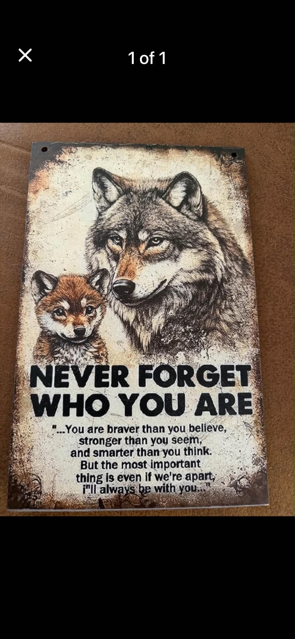 Lovely wooden plaque