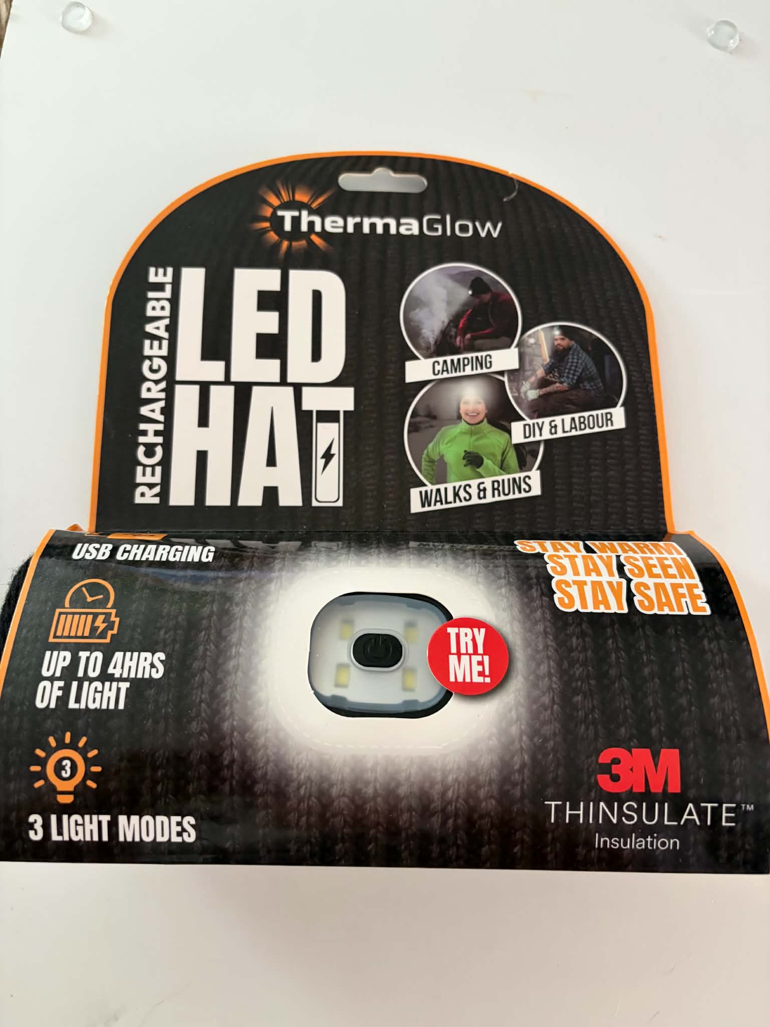 Rechargeable led hat