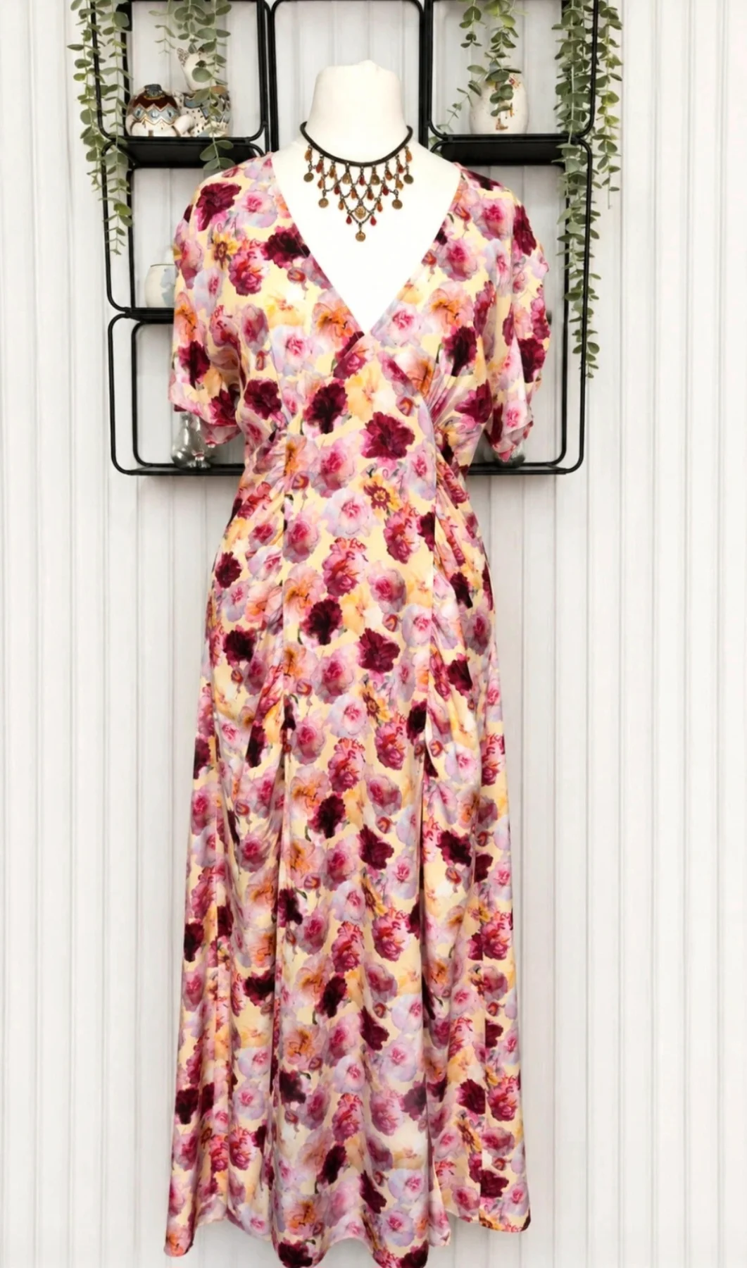 Aria Anka Floral Maxi Dress UK 10 Wedding Guest Races Occasion