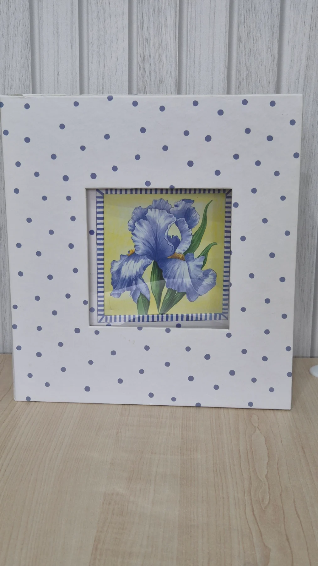 Blue Iris Floral Keepsake Photo Album & Storage Box