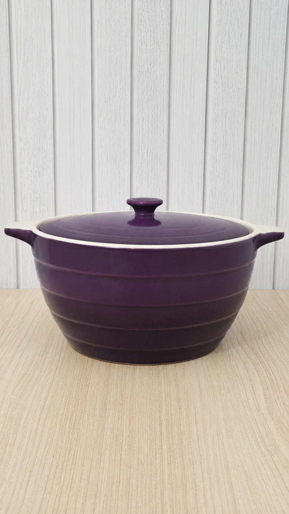 Mason Cash Elite Fusion Aubergine 1.5L Casserole Dish with Lid